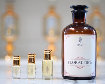 Floral Dew by Tarife Attar, Premium Perfume Oil, Attar Oil, Ylang Ylang, Water Lily,   Alcohol-Free, Vegan