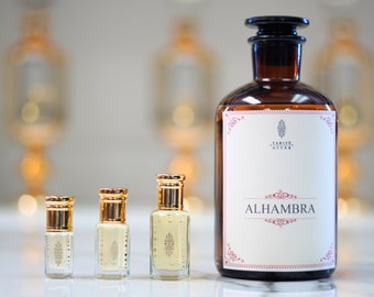 Alhambra by Tarife Attar, Premium Perfume Oil, Amberwood, Jasmine, Cedar, Alcohol-Free, Vegan, Perfect Gift