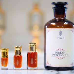 Indian Patchouli, 100% Pure Essential Oil by Tarife Attar, Steam Distilled, Classic Earthy, Alcohol-Free, Vegan