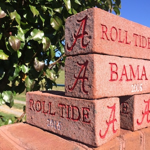 Alabama 2016 Bama Roll Tide Brick (Perfect for Christmas, Graduation)