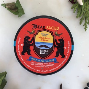 BearFaced ~ BEARd Balm made from Black Bear Tallow