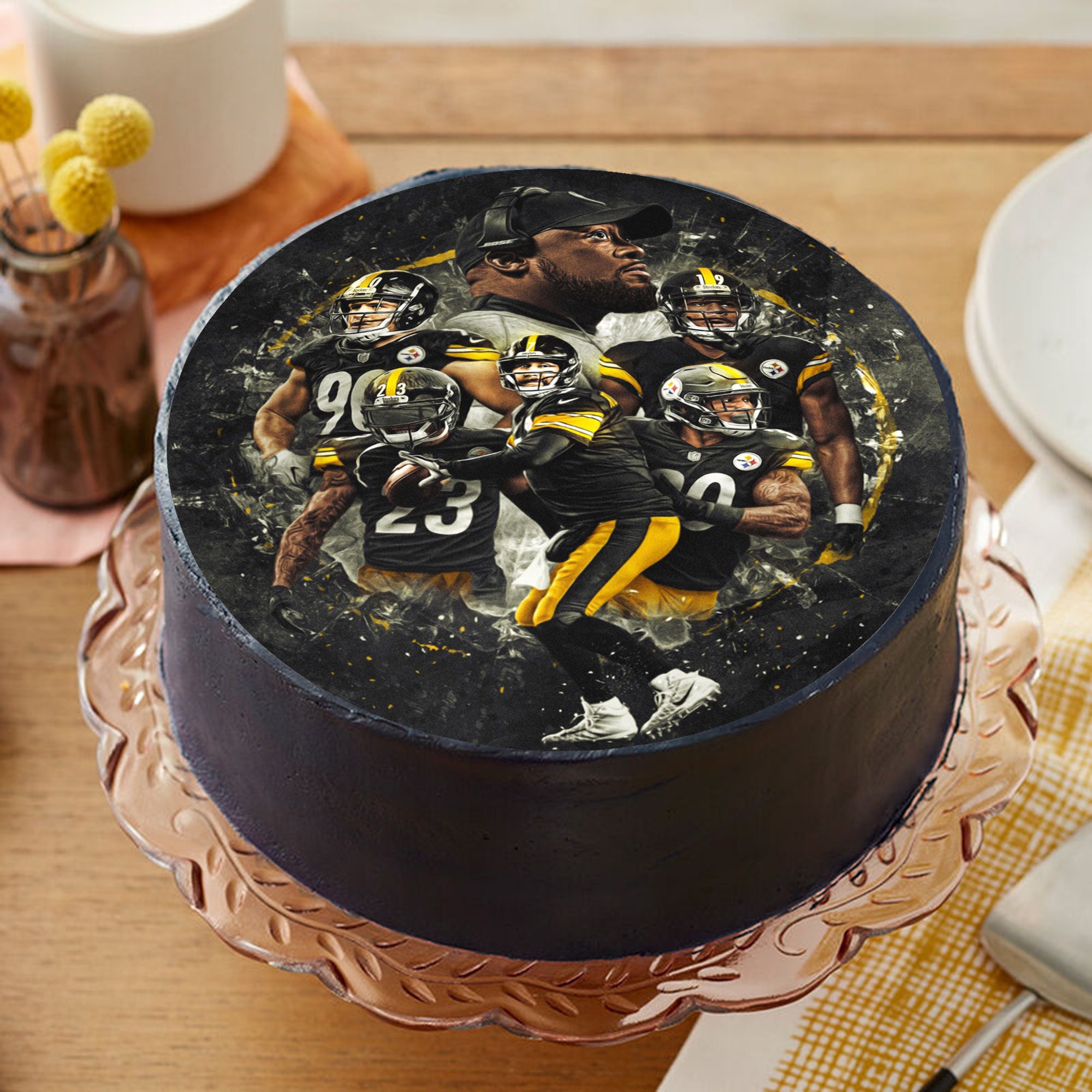 Steelers Birthday Cake - Decorated Cake by Jen - CakesDecor