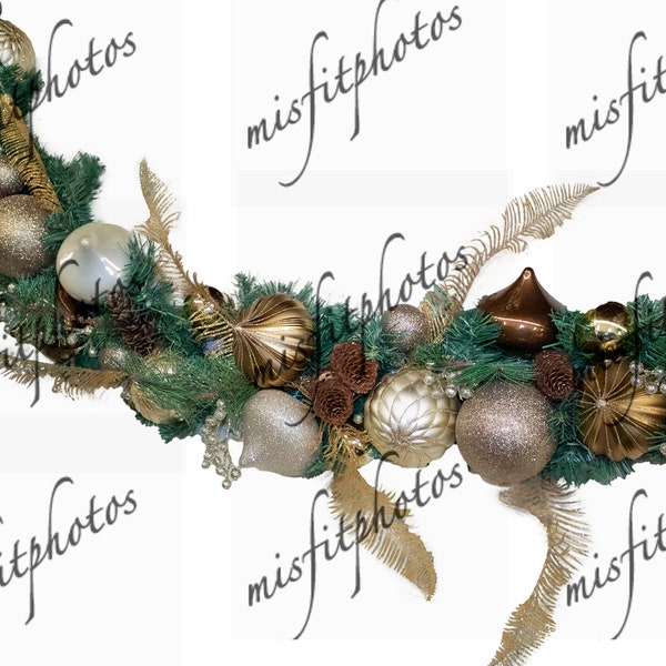 Christmas Garland Overlay baby, children, toddler, photo prop