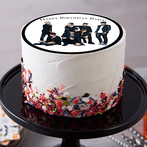 Printable BTS Cupcake Topper Bts Sticker Bts Cake Topper - Etsy