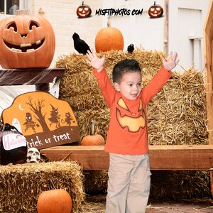 Fall Halloween digital background toddler children baby