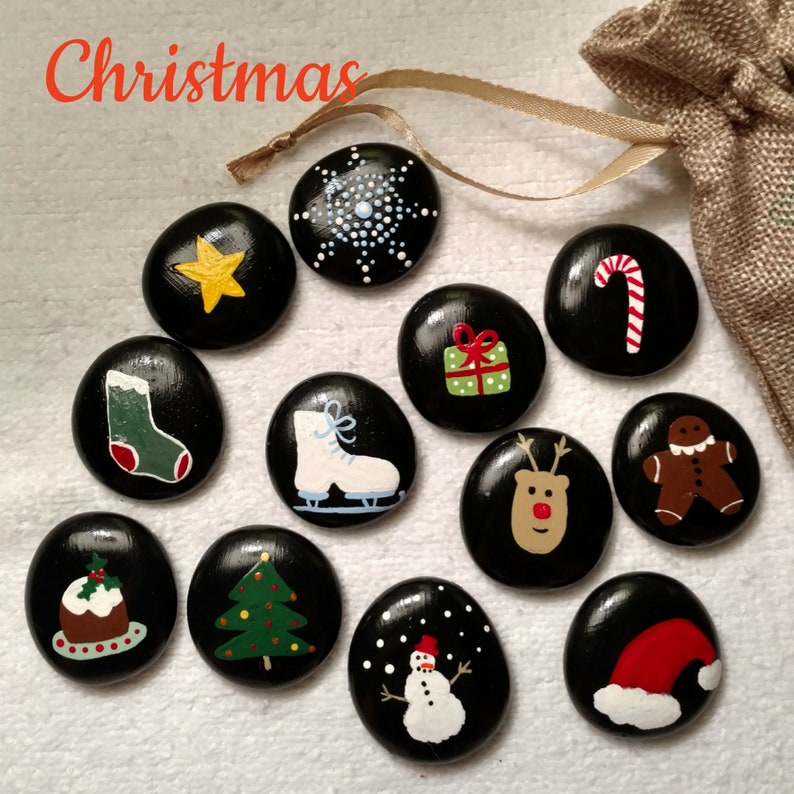 Christmas story stones