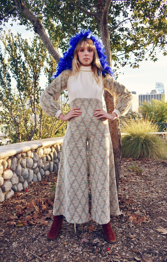 Vintage 1970's High Neck Jumpsuit