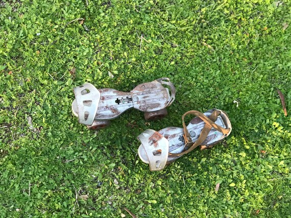 Vintage metal roller skates