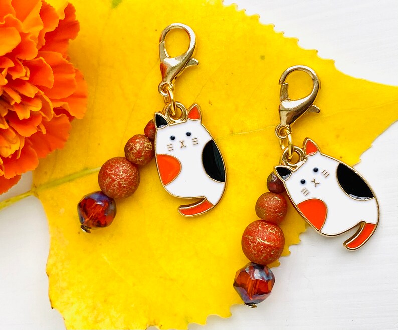 Cat Zipper Pull Cat Accessories for Women Cat Planner Charm Etsy