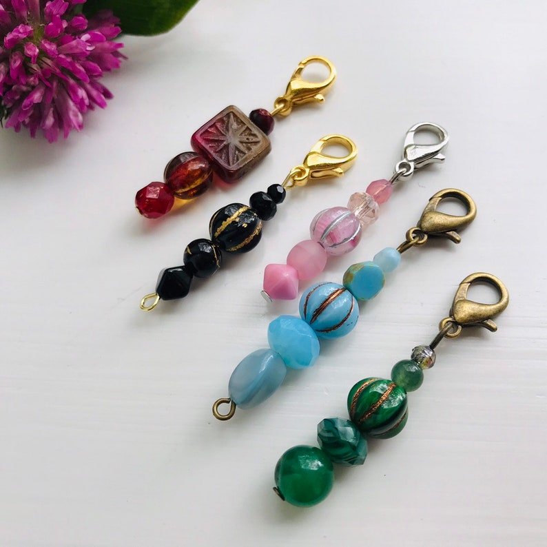 Beaded Zipper Pull Charms Zipper Charms Zipper Pulls for Etsy
