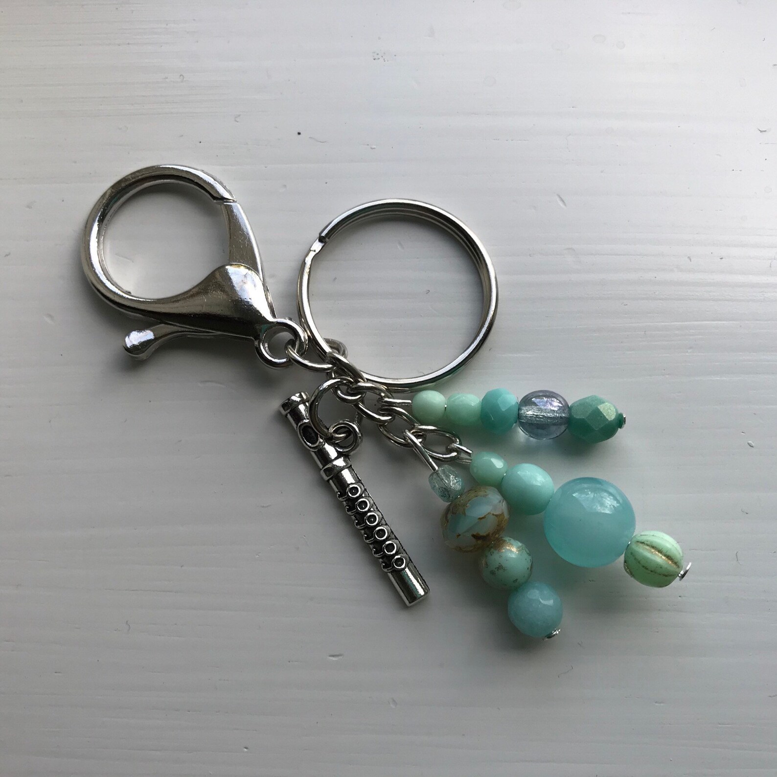 Flute Keychain Keychains for Women Music Keychain Flute Etsy