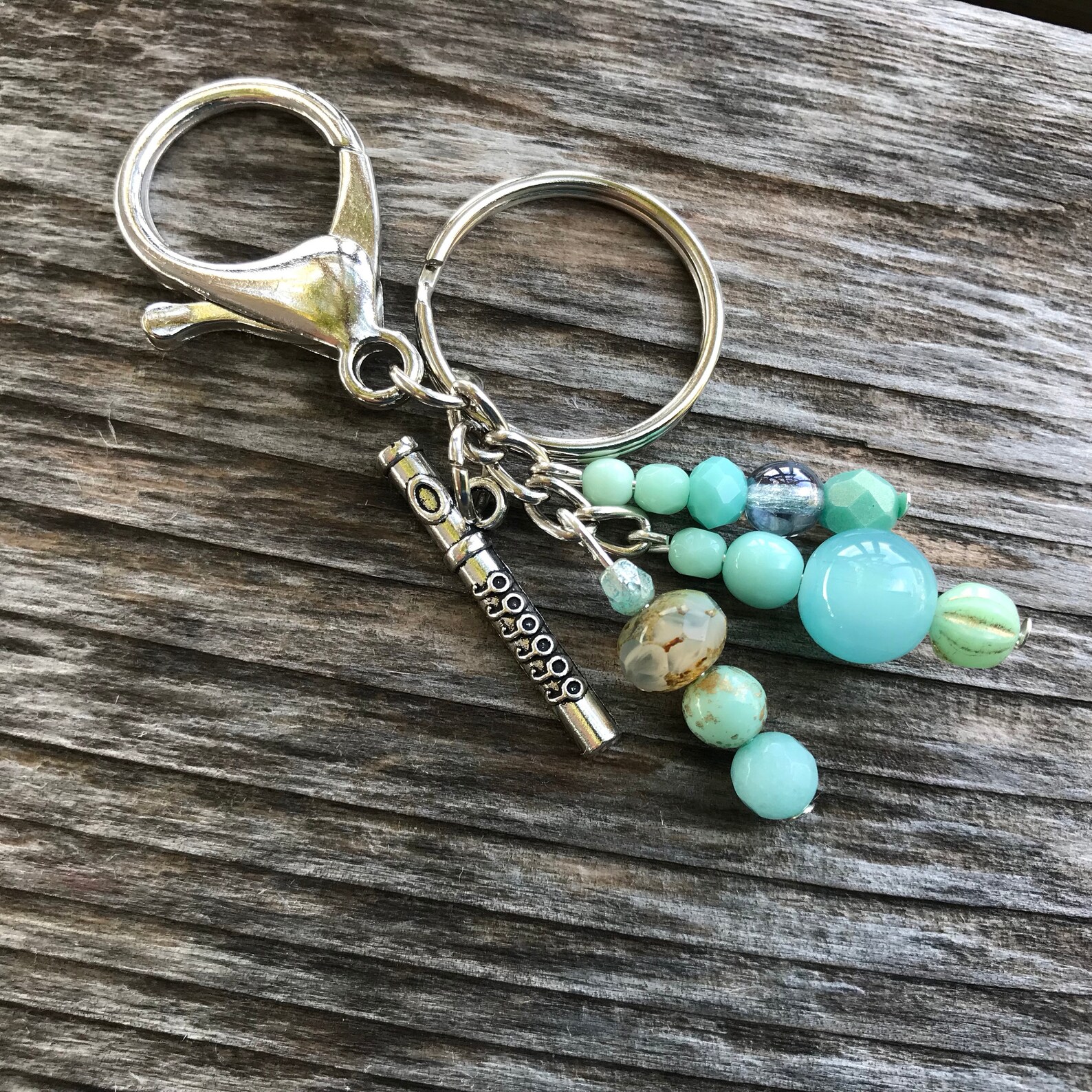 Flute Keychain Keychains for Women Music Keychain Flute Etsy