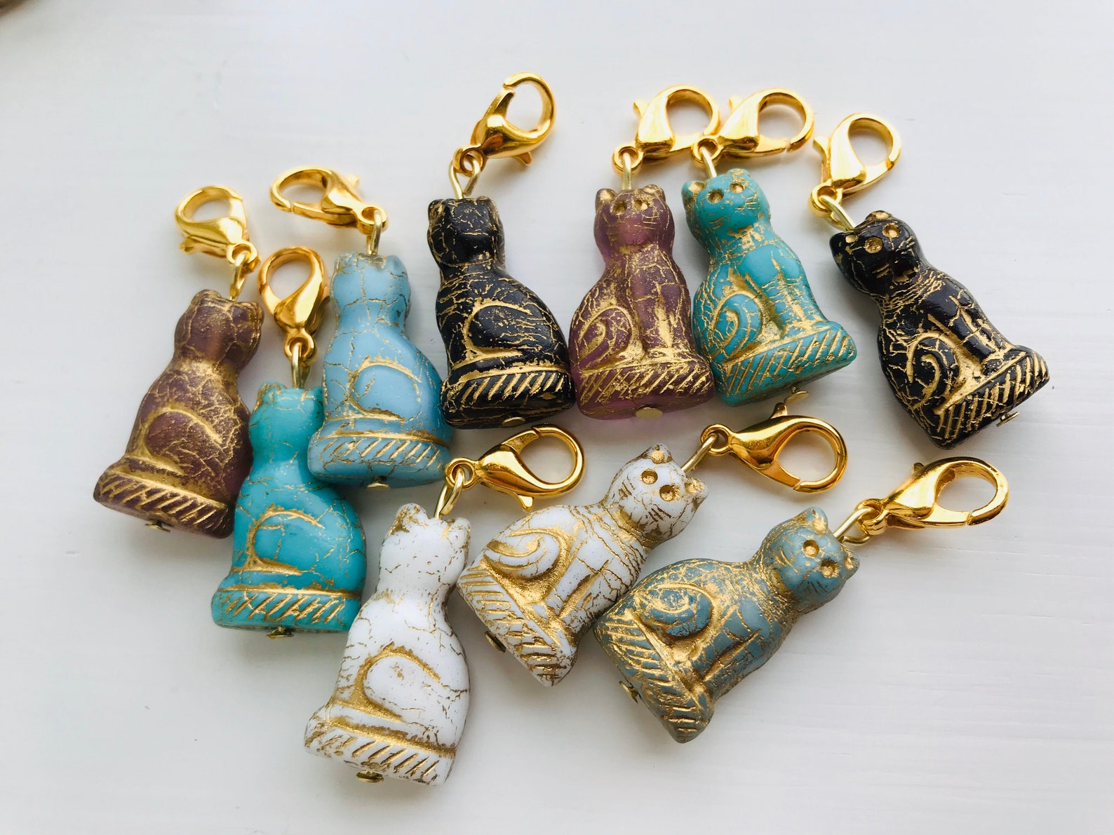 Cat Zipper Pull Charms Cat Zipper Pull Cat Lover Gift Cat Etsy