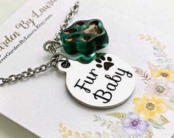 Fur Baby Necklace, Pet Mom Jewelry, Stainless Steel Necklace, Necklaces for Women, Inexpensive Jewelry, Fur Baby, Pet Lover Gift