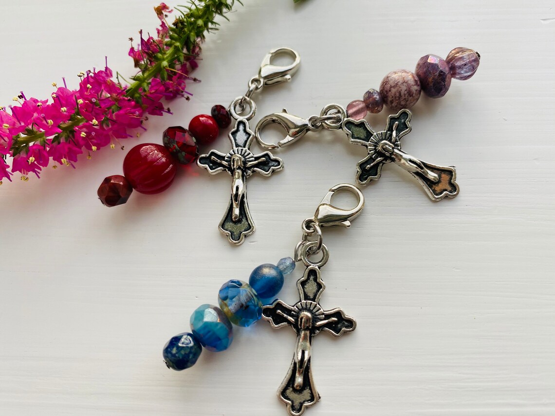 1 Cross Zipper Pull Crucifix Zipper Pull Christian Planner Etsy