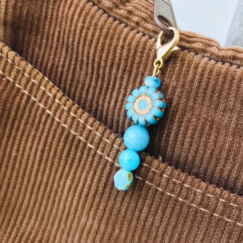Zipper Pulls Sunflower Zipper Pull Charm Zipper Charms Knitting Progress Keepers Zipper Pull Zipper Pulls for Purses Sunflower Gifts