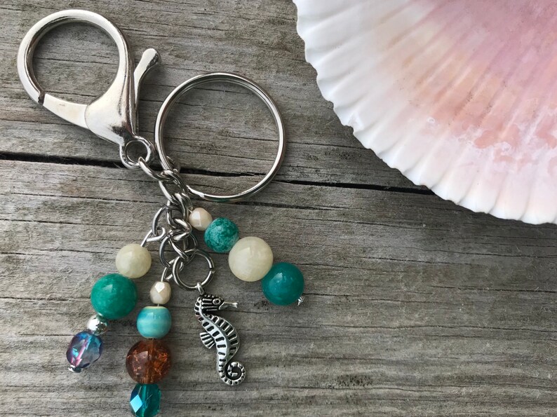 Sale Seahorse Keychain Keychains for Women Purse Charm Etsy