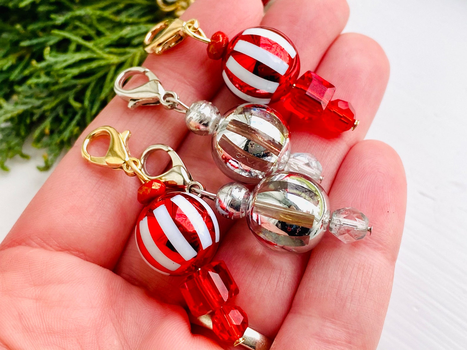 Christmas Zipper Pulls Christmas Accessories Zipper Pulls Etsy