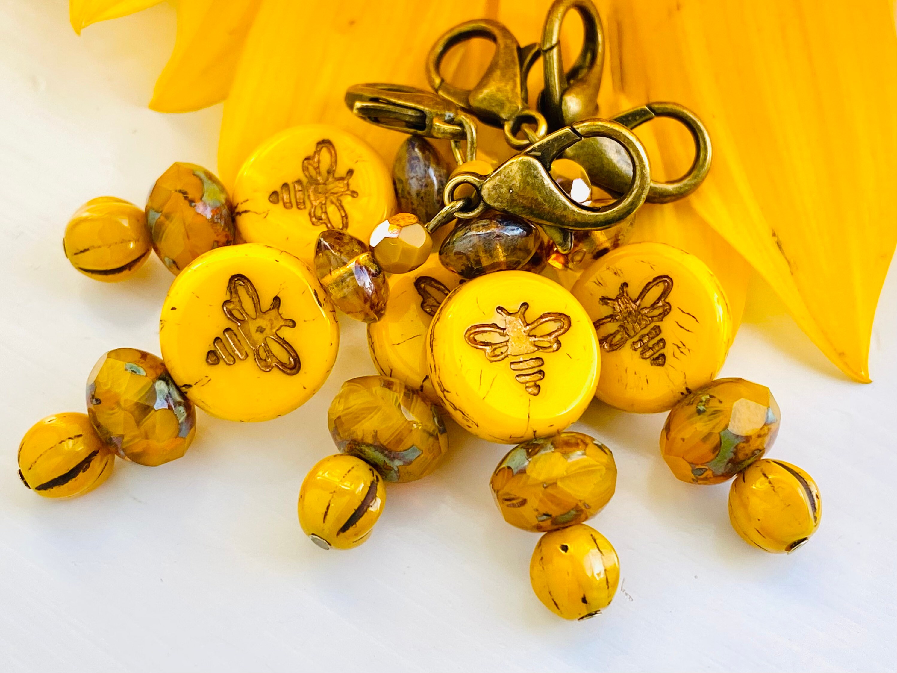 1 Honeybee Zipper Pull Honey Bee Gifts Zipper Pulls for Etsy