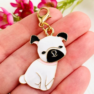 アクセサリー Lucky PUG!! Pug Jewelry Sterling Silver Handmade Dog Zipper Pull PG28-ZP