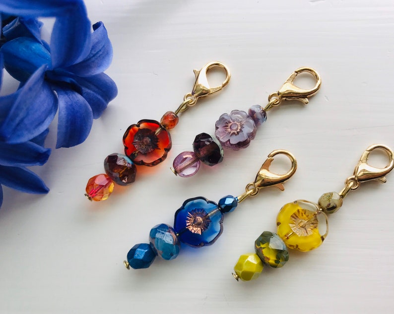 1 Beaded Zipper Pull Planner Charms Zipper Pulls for Purses Etsy