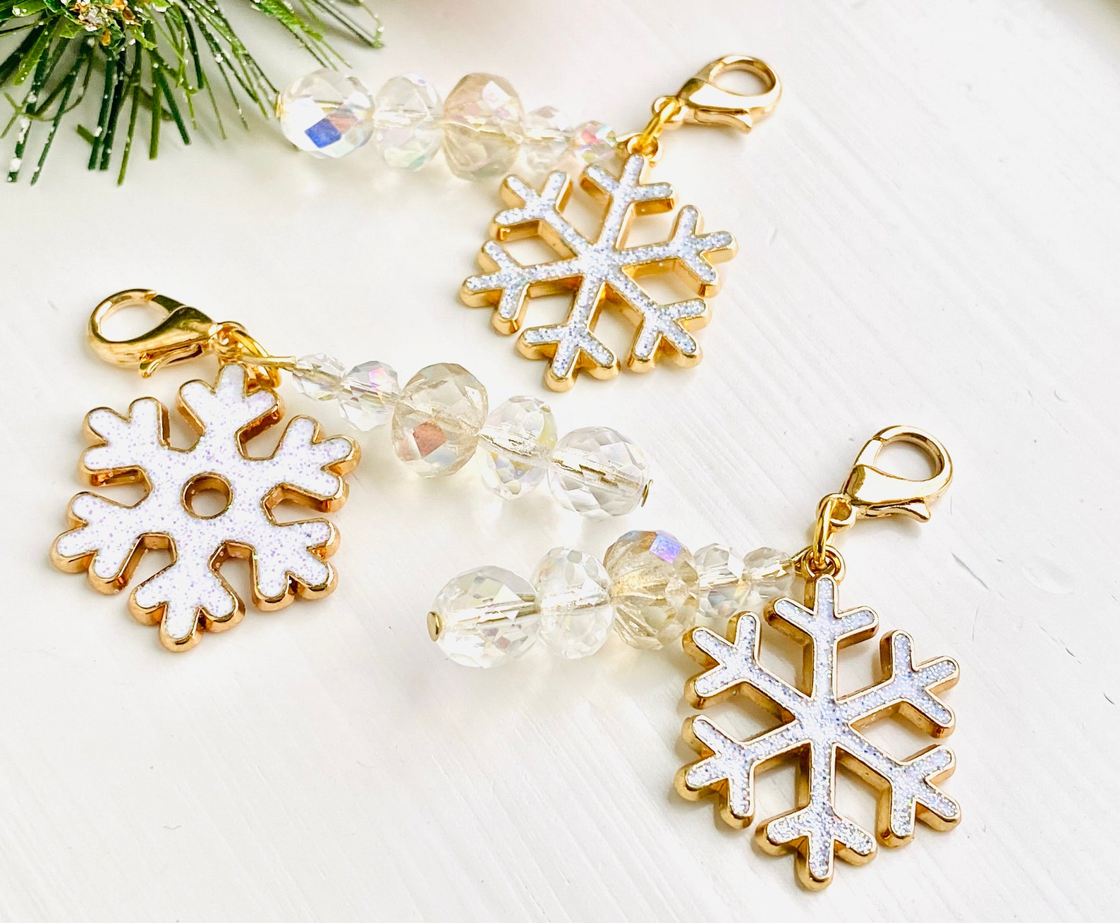 Christmas Zipper Pulls Rhinestone Zipper Pulls Christmas Etsy