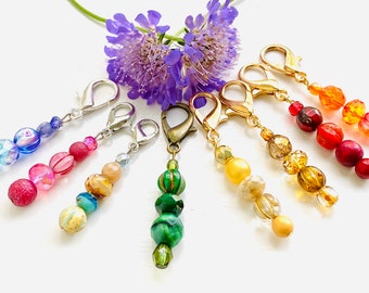 1 Beaded Zipper Pull Charm, Zipper Charms, Zipper Pulls for Purses, Coat Zipper Pull, Pillow Decoration, Progress Keepers, Zipper Pull