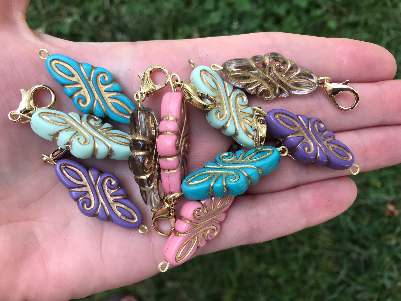 Gold Etched Acrylic Zipper Pull Charm Ornate Zipper Pull Etsy