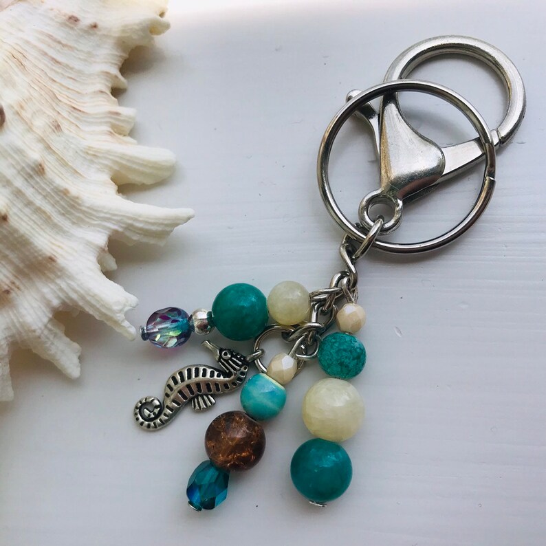 Sale Seahorse Keychain Keychains for Women Purse Charm Etsy