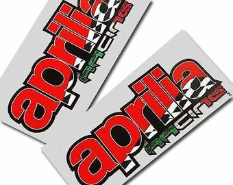 Aprilia Racing style RS4 Motorcycle graphics stickers decals x rectangle 2 PCS