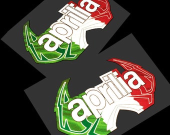 Aprilia Racing style RS4 Motorcycle graphics stickers decals x rectangle 2 PCS