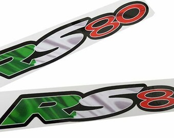 Aprilia Racing style RS4 Motorcycle graphics stickers decals x rectangle 2 PCS