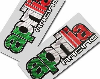 Aprilia Racing style RS4 Motorcycle graphics stickers decals x rectangle 2 PCS