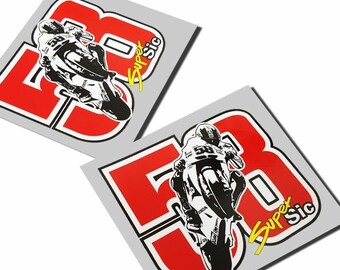 Sell Moto GP MARCO SIMONCELLI Super Sic Aufkleber Adesivo Autocollant Sticker ~FREE~ in JB, MY