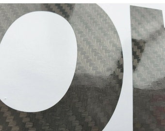 Aprilia carbon fiber vinyl text Motorcycle graphics stickers decals x 2PCS SMALL