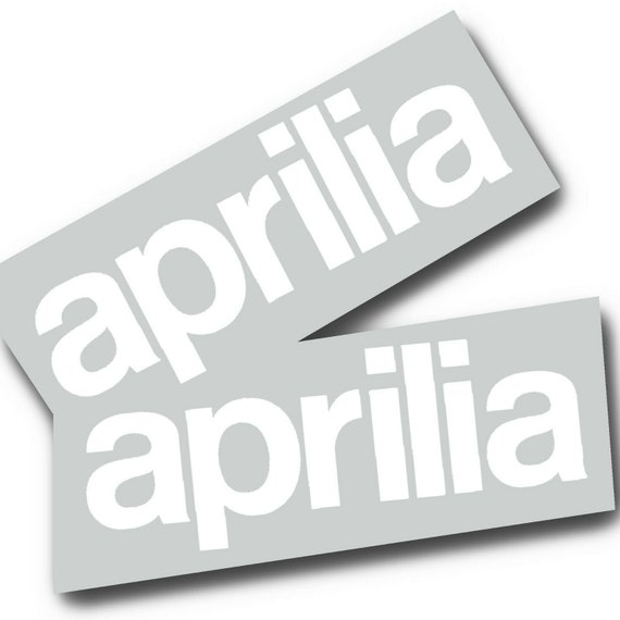 Aprilia Italian flag text Motorcycle graphics stickers decals x 2PCS LARGE SIZE