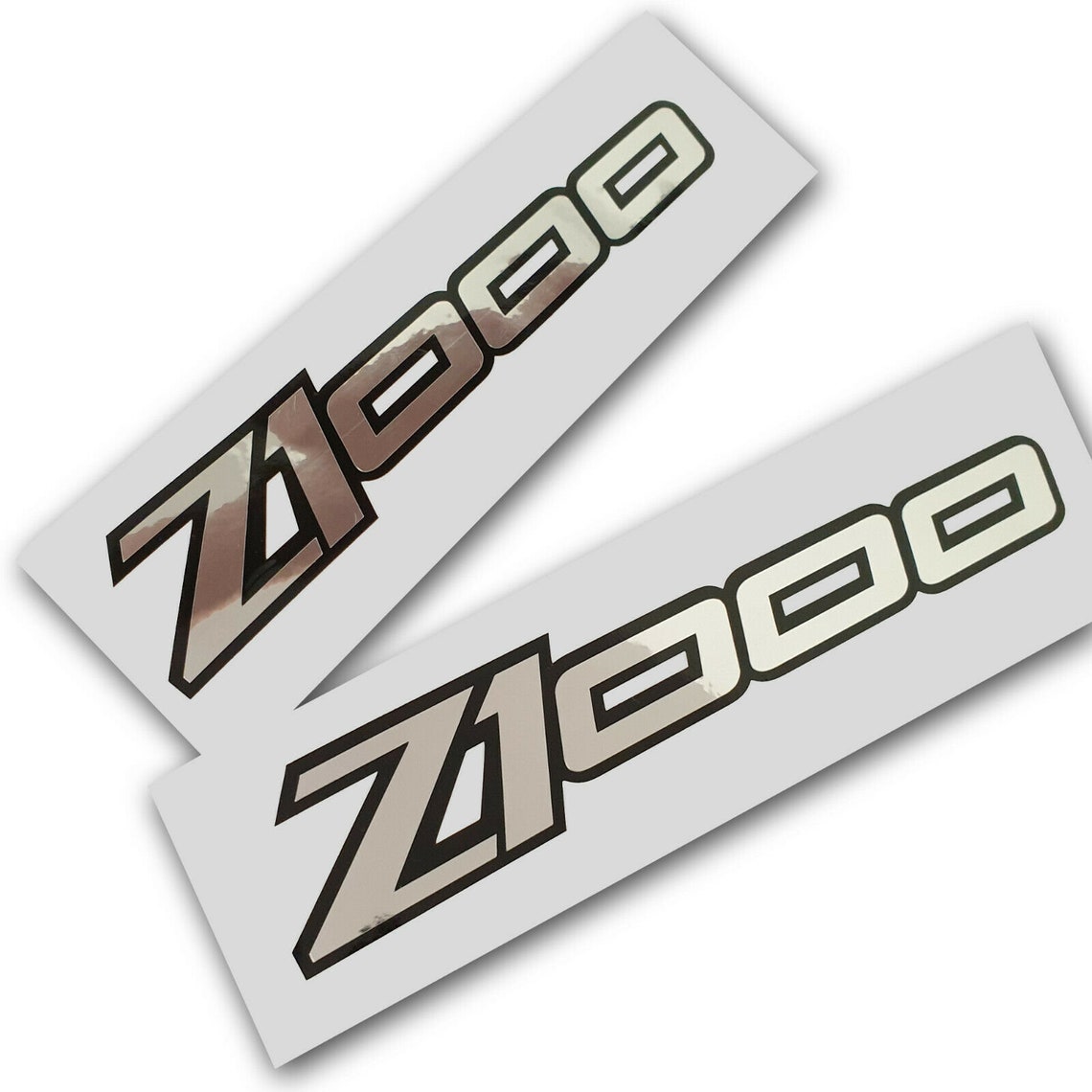Z1000 Silver Chrome on Black Stickers Decals Z1000 Graphics X Etsy UK