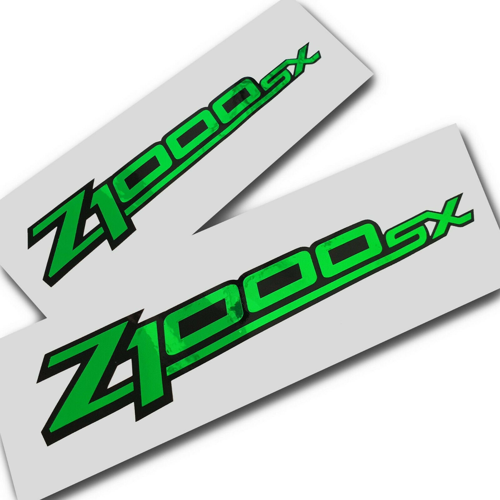 Z1000sx Z 1000 Sx Green Chrome on Black Stickers Decals Custom Etsy UK