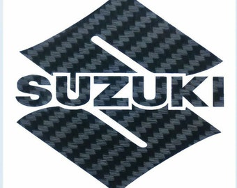 S GSF 1200 Carbon fiber decals motorcycle biker graphics 70mm x 70mm S GSF 1200 Carbon fiber decals motorcycle biker graphics 70mm x 70mm
