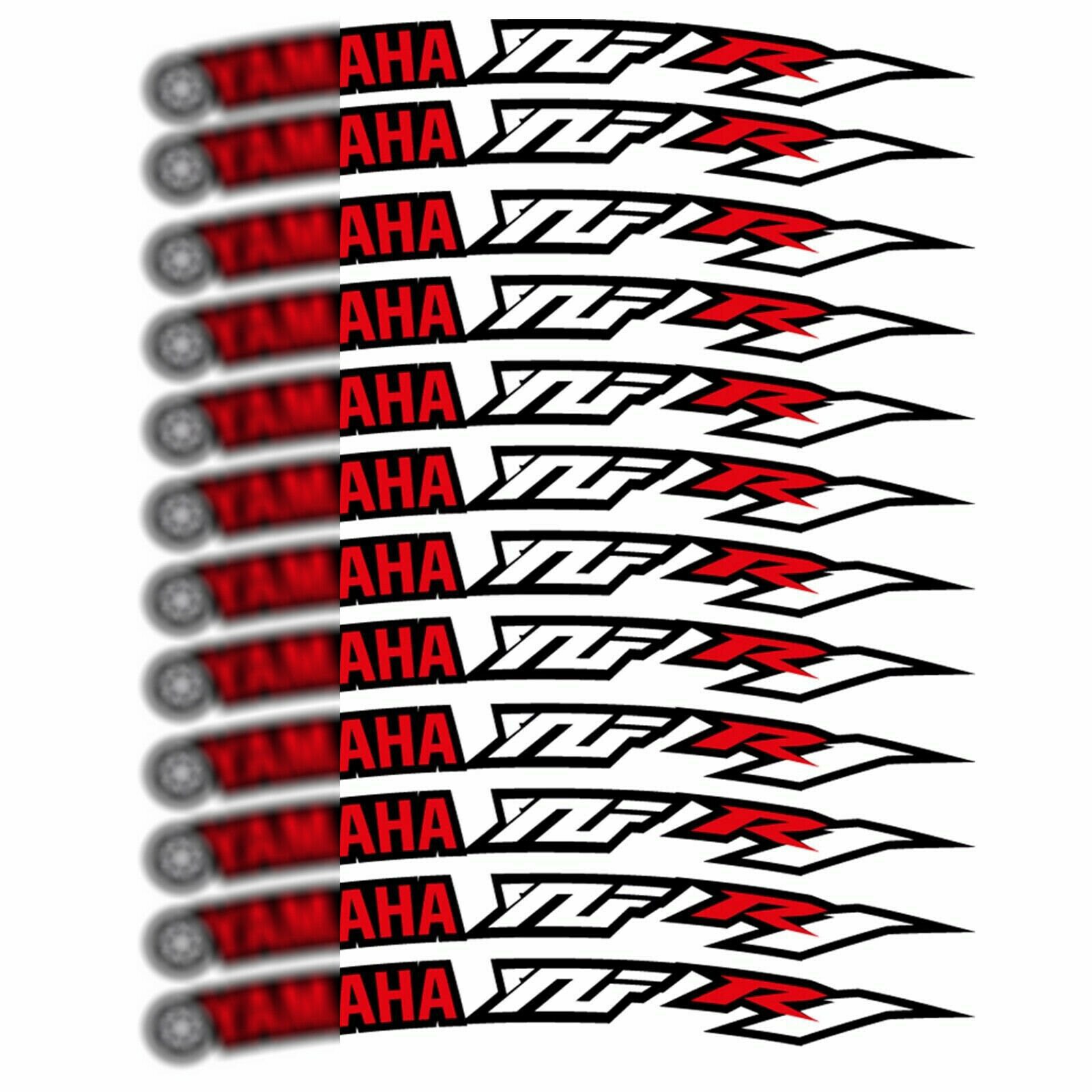 Yzf r1 motorcycle wheel rim decals sticker graphics x 12 Etsy