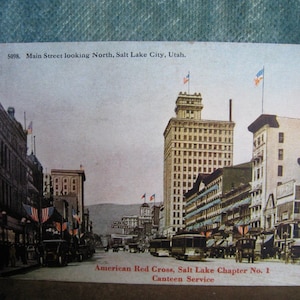 Salt Lake City, Utah. Kijkend naar het Noord-Amerikaanse Rode Kruis, hoofdstuk nr. 1 Kantinedienst. 1917