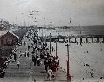 Ocean Grove, New Jersey. De Boardwalk-stempel 1904.
