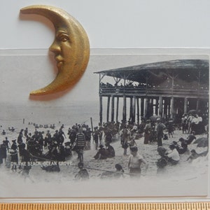Ocean Grove, New Jersey. 1908 Op het strand.