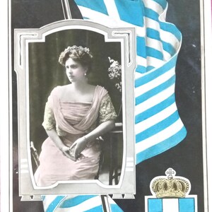 La princesse Alice du Royaume-Uni. Carte postale vintage - Très bon état compte tenu de l'âge.