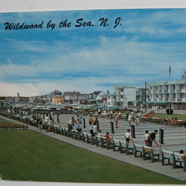 Wildwood by the Sea, New Jersey. Shuffleboard Courts & Rio Motel.