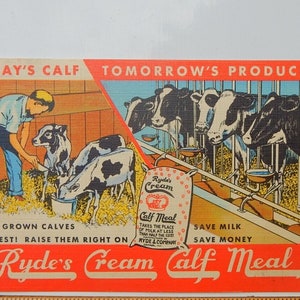 Farina di vitello alla crema di Ryde - Chicago, Illinois. Cuff Feed Co. Portage, Wis. 1930-40?