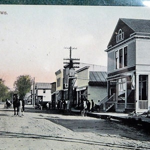 Melrose, Wisconsin. Rua Principal Norte. 1909.