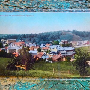 Schleisingerville (Wisconsin). Birdseye Uitzicht. 1910