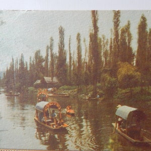Mexico. Uitzicht op Xochimilco 1950