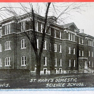 Esparta, Wisconsin. Escola de Ciências Domésticas de Santa Maria. 1910-RPPC
